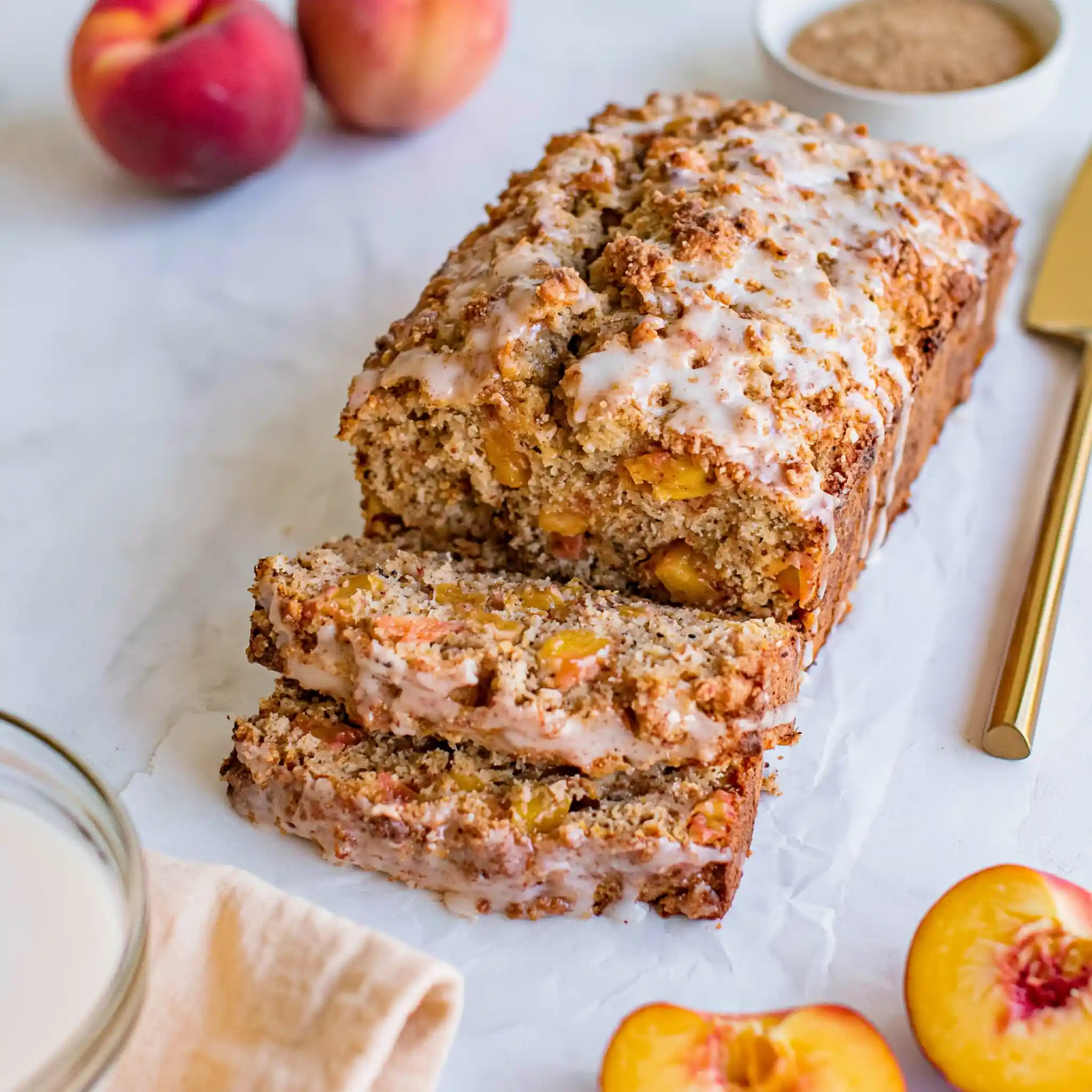 Cinnamon Peach Bread