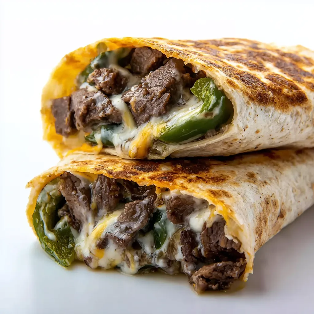 Crispy Philly Cheesesteak Grilled Wraps