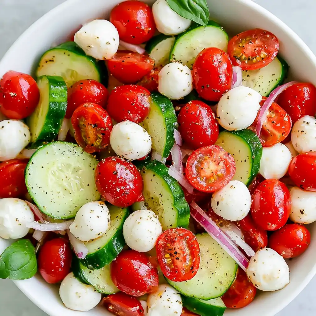 Cucumber Caprese Salad