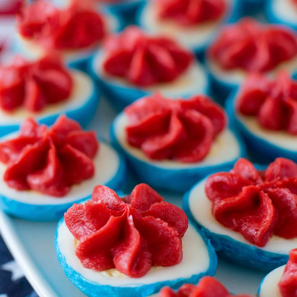 Fourth of July Deviled Eggs