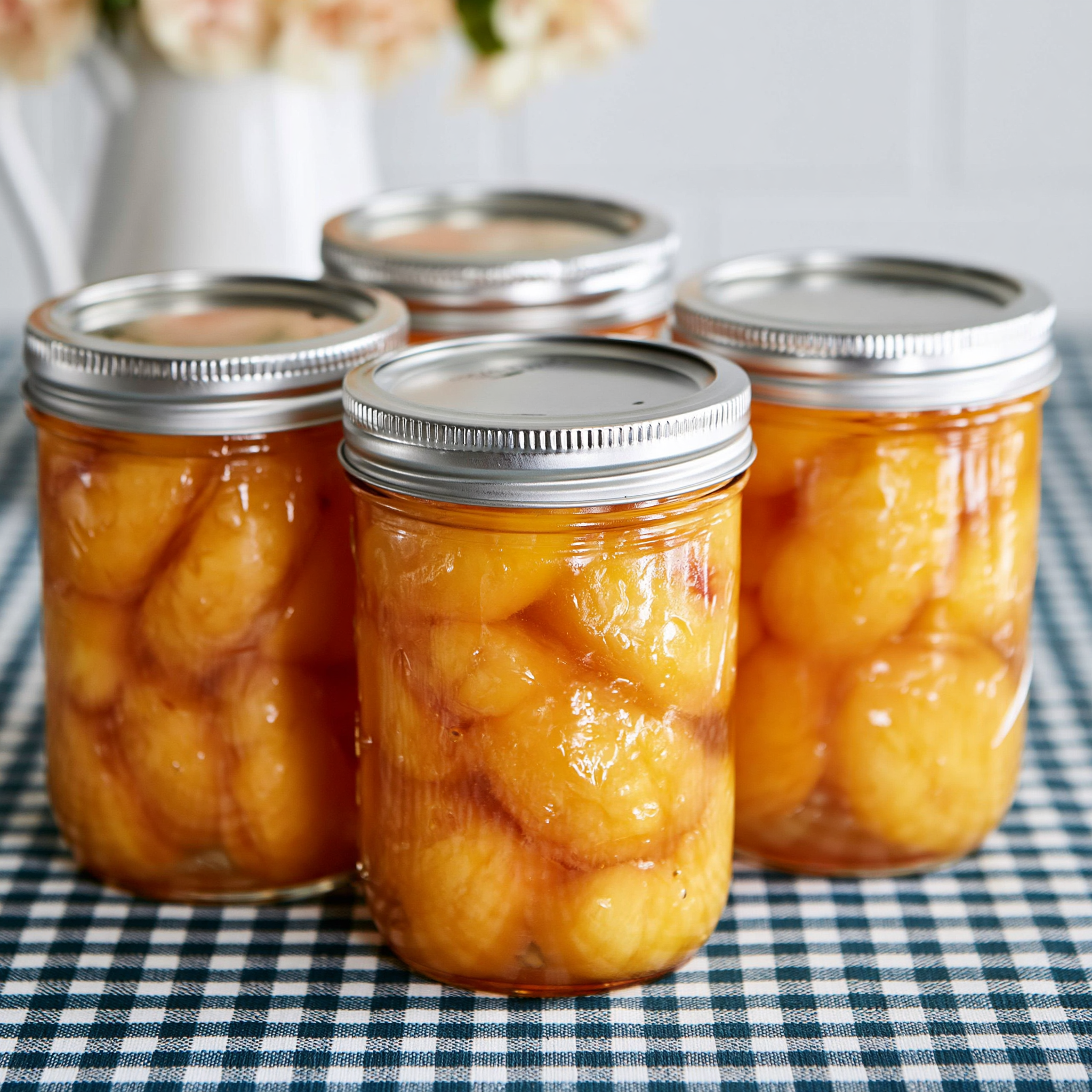 Honey Syrup Canned Peaches