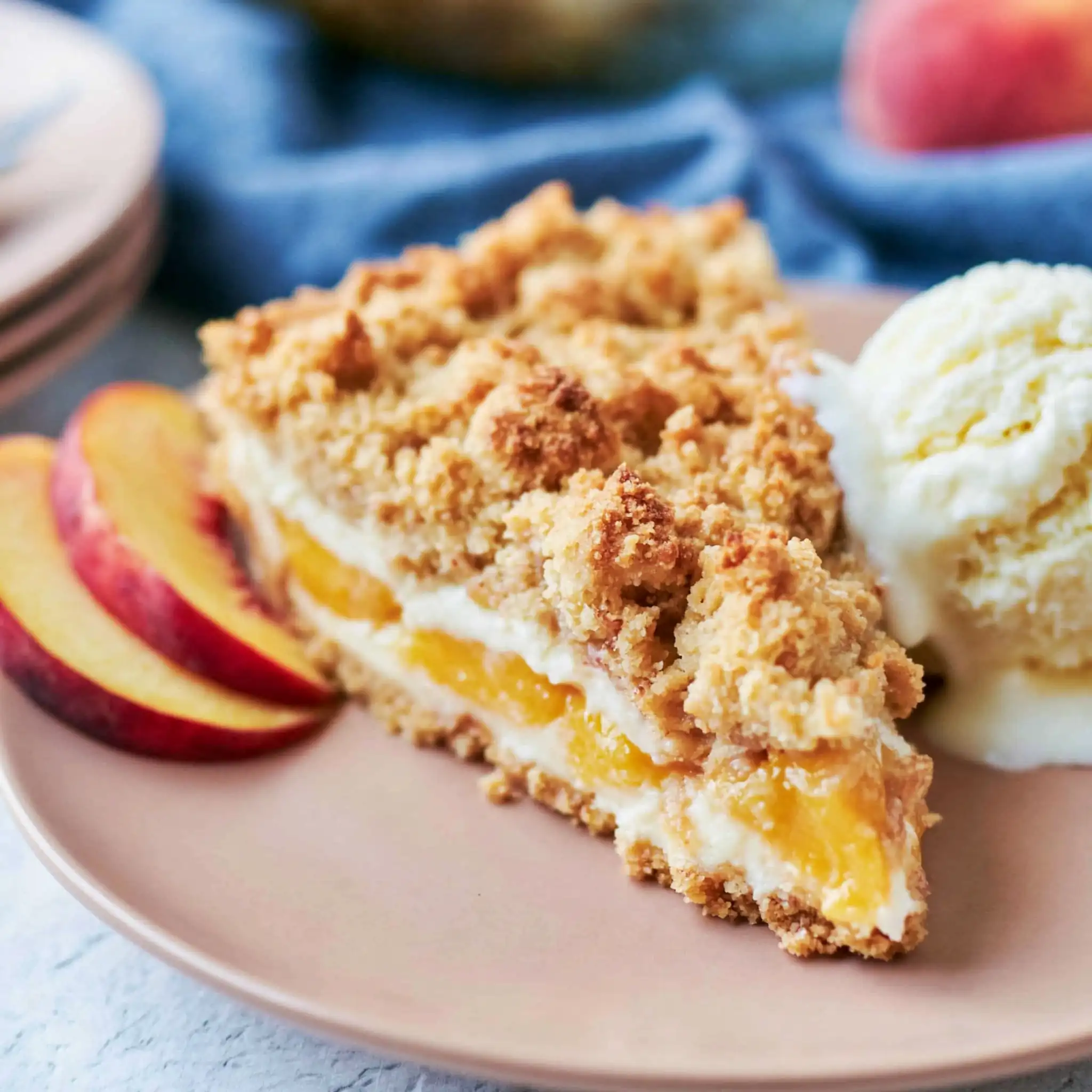 Italian Peach Crumb Cake