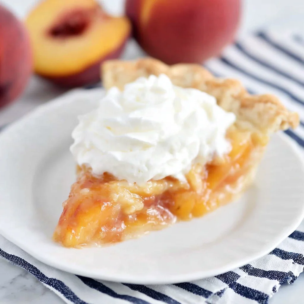 No-Bake Peach Pie