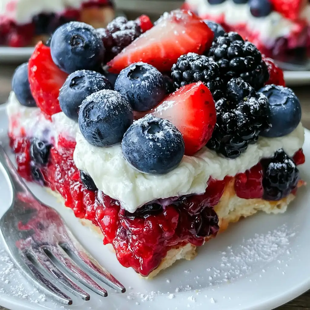 No-Bake Summer Berry Lasagna