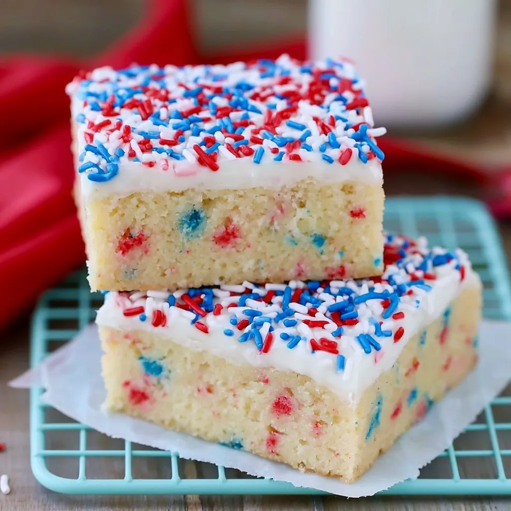 Patriotic Sugar Cookie Bars Recipe