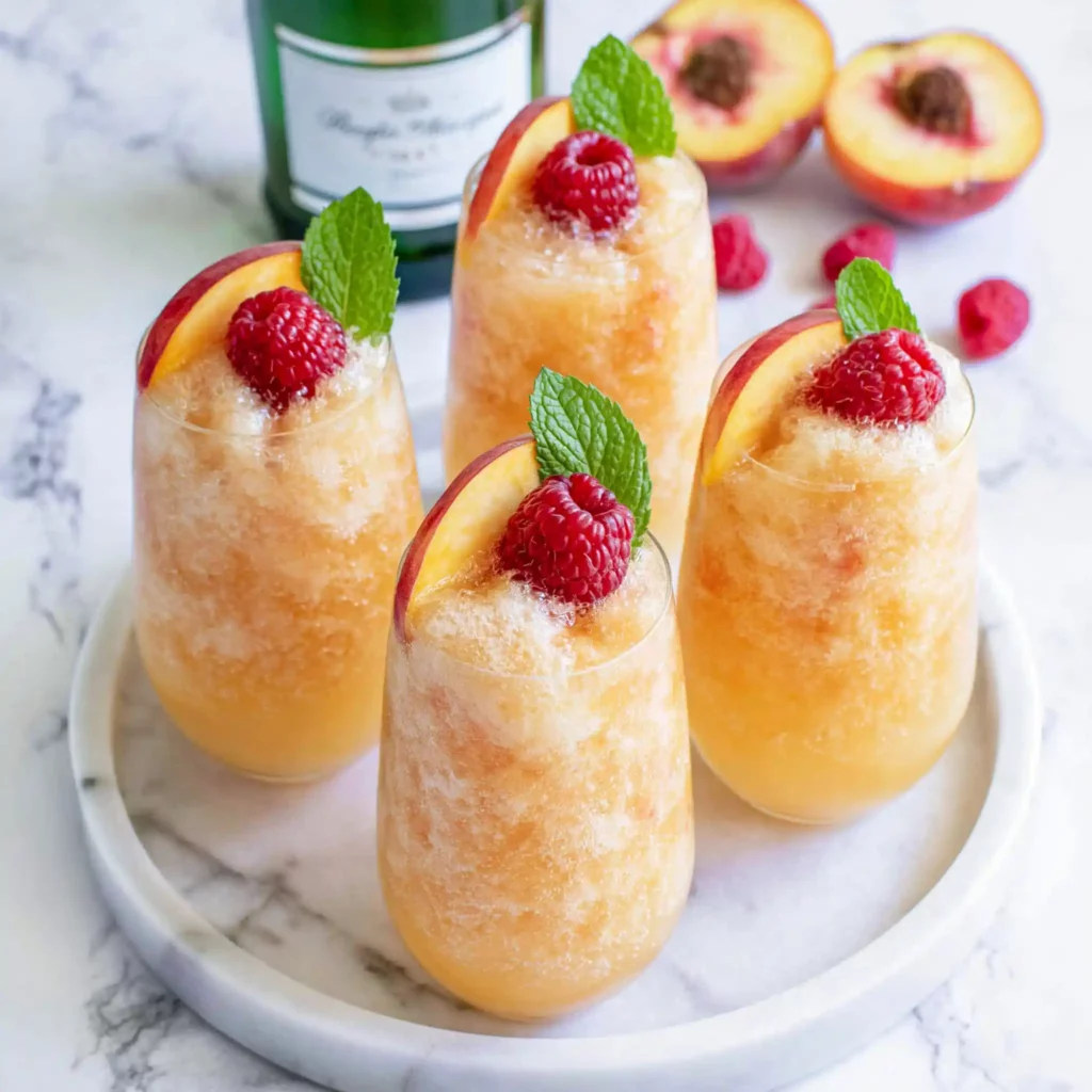 Peach Bellini Mocktail