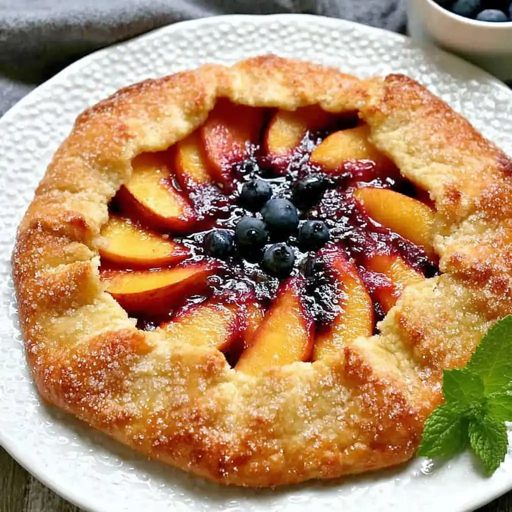 Peach Blueberry Galette