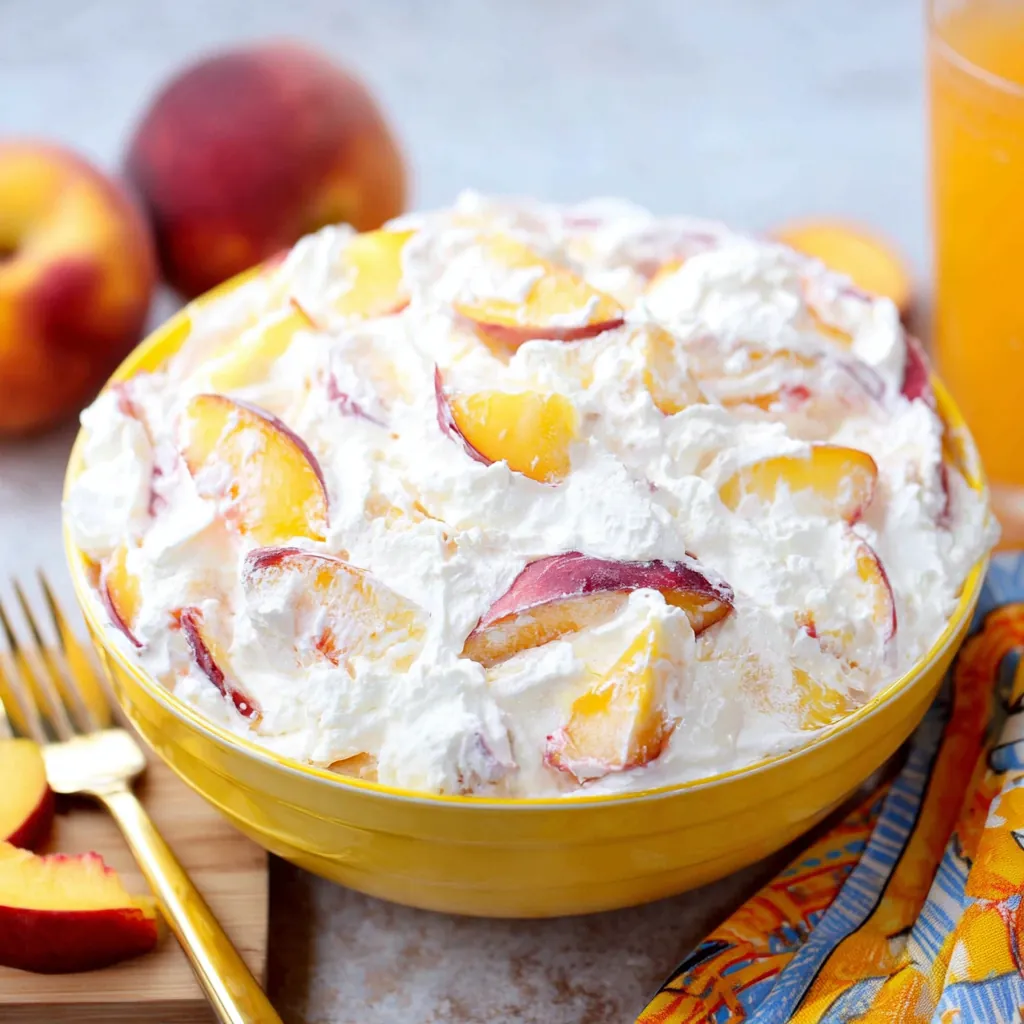 Peach Cheesecake Salad