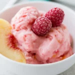 Raspberry Peach Nice Cream