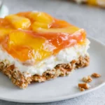 Salty Peach Pretzel Salad