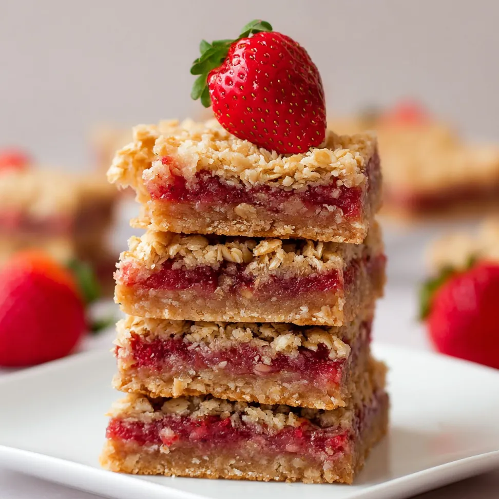 Strawberry Oatmeal Bars – Easy and Healthy Homemade Treat 4 Strawberry Oatmeal Bars