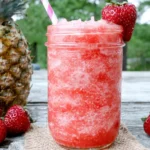 Strawberry Pineapple Sorbet Smoothie