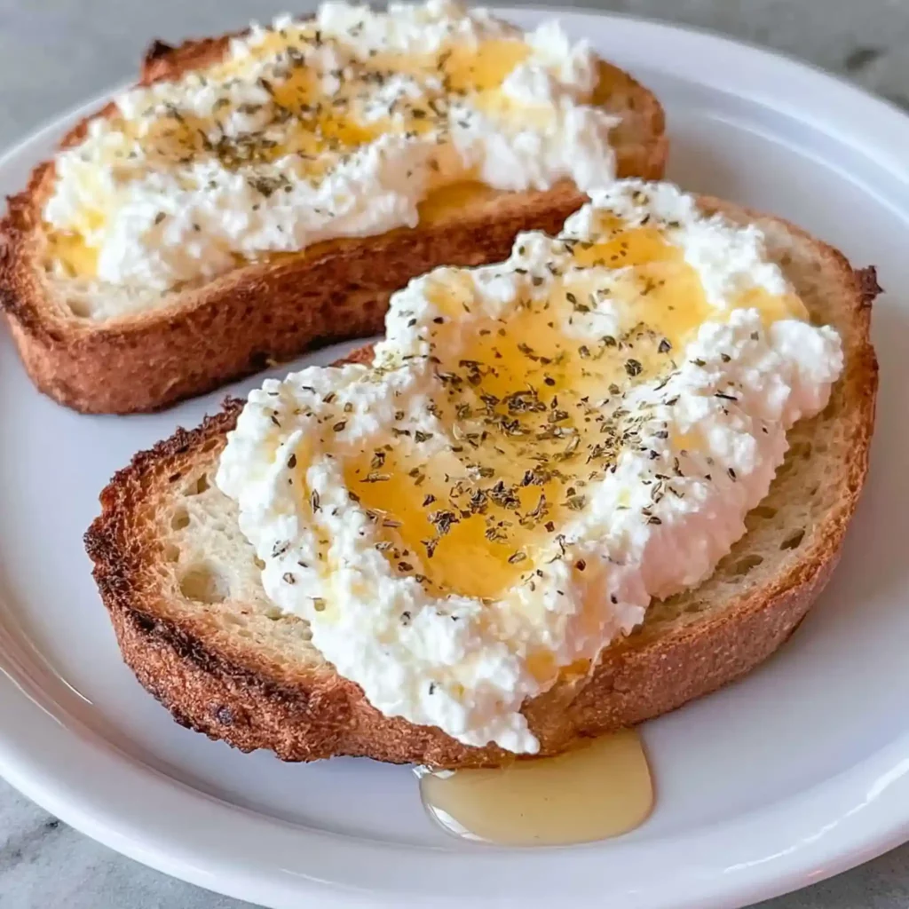 Whipped Ricotta Honey Toast