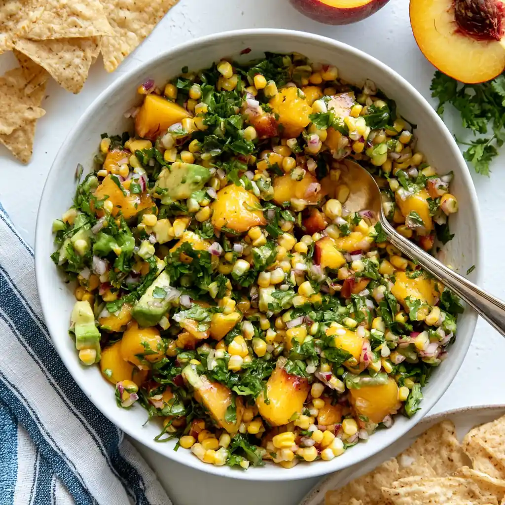 Avocado Peach Salsa: Beautiful Fresh Flavor for Summer Gatherings 4 Avocado peach salsa