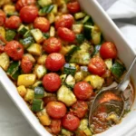 Balsamic Zucchini Tomato Bake