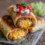 Beef and Cheese Chimichangas