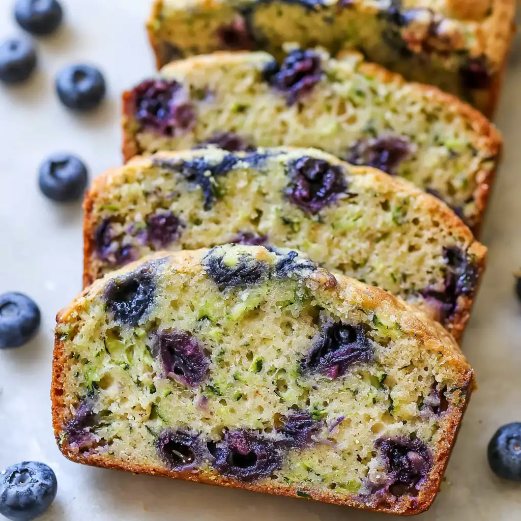 Blueberry Banana Zucchini Bread