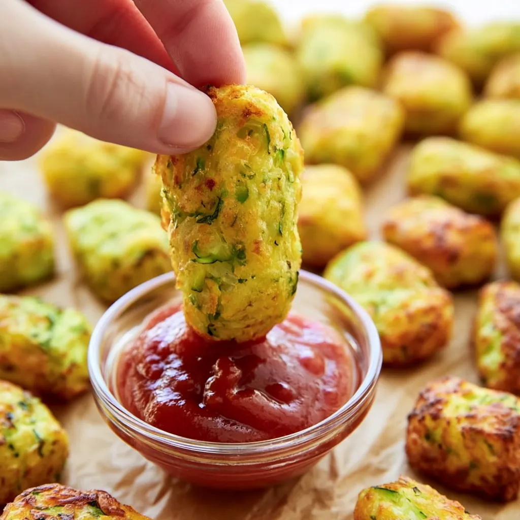 Cheesy Zucchini Tots