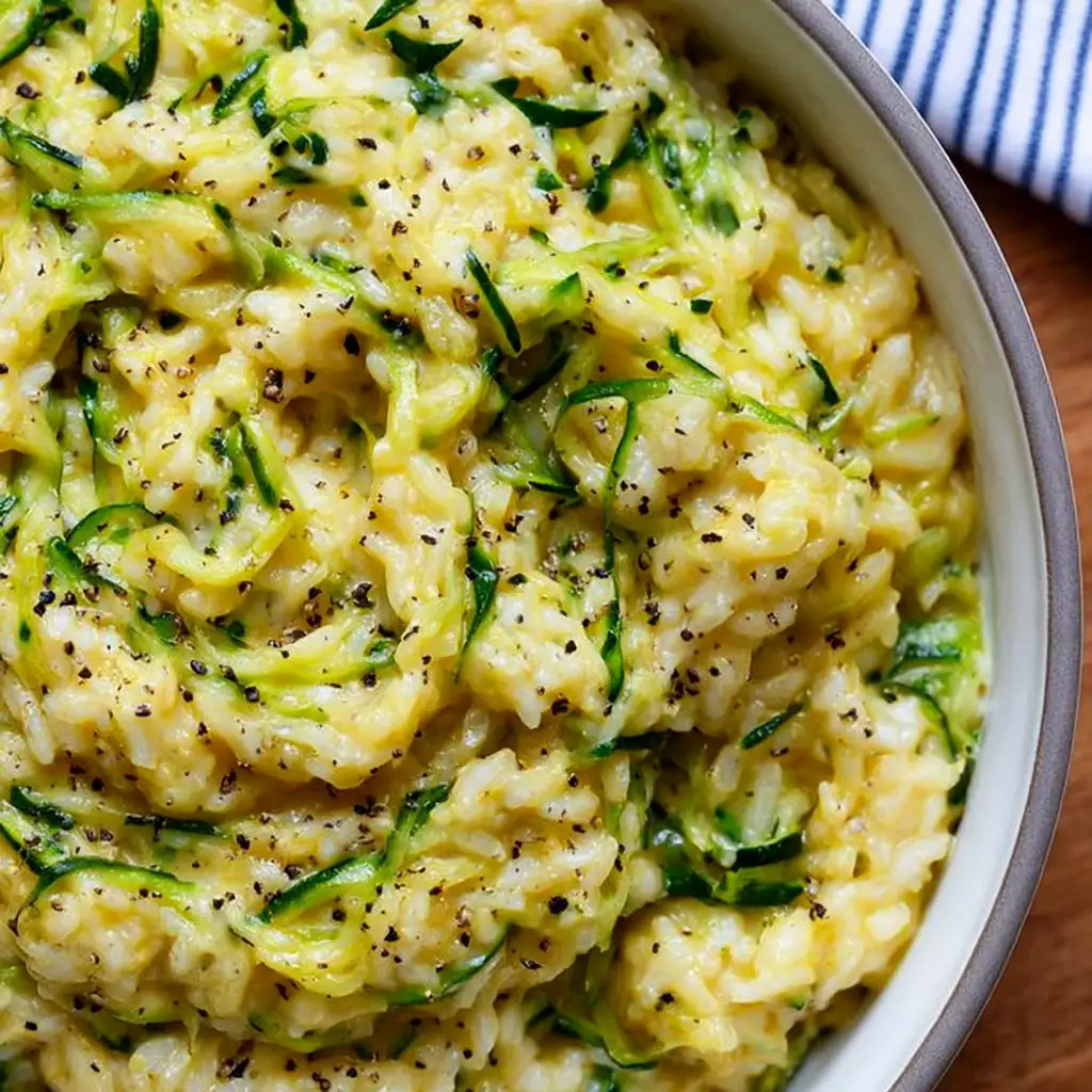 Cheesy zucchini rice