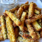 Crispy parmesan zucchini fries