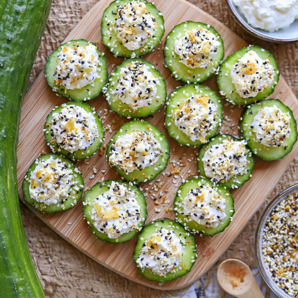 Everything Bagel Cucumber Bites