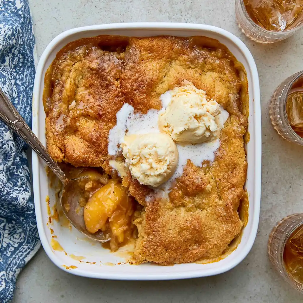 Gluten Free Peach Cobbler