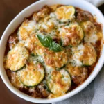 Ground beef zucchini casserole