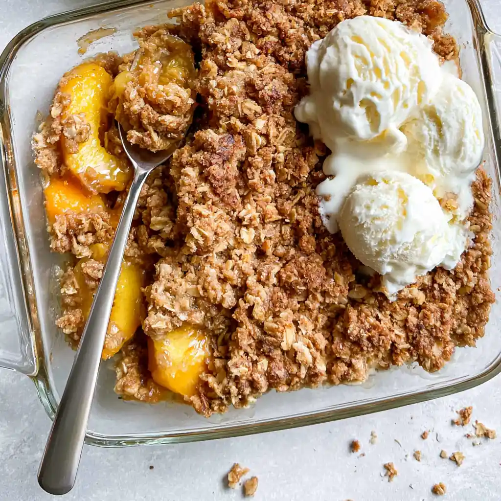 Homemade Peach Crisp