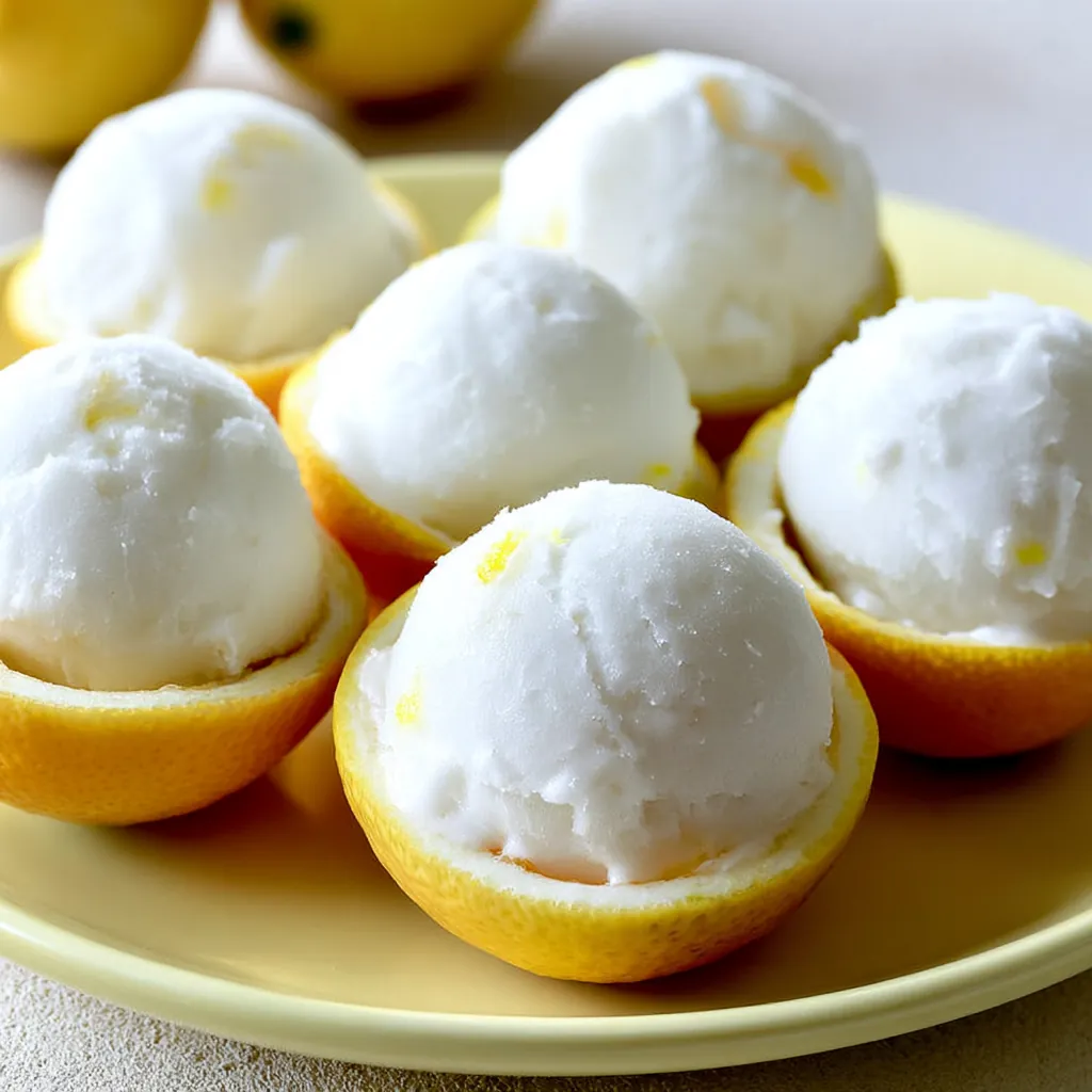 Lemon Sorbet: Easy and Refreshing Homemade Summer Dessert 4 Lemon Sorbet
