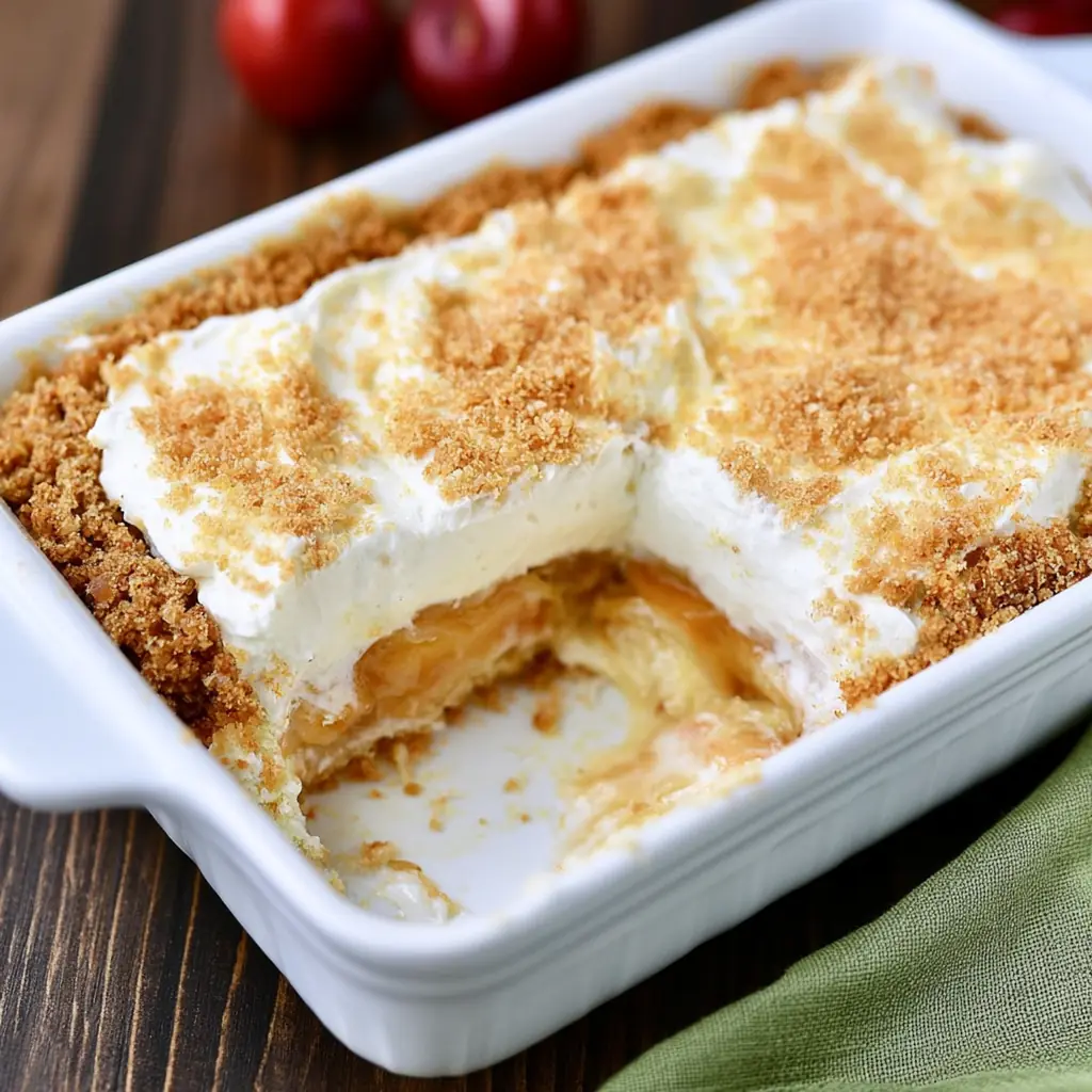 No-Bake Peach Yum Yum: Easy Layered Peach Dessert Recipe 4 No-Bake Peach Yum Yum