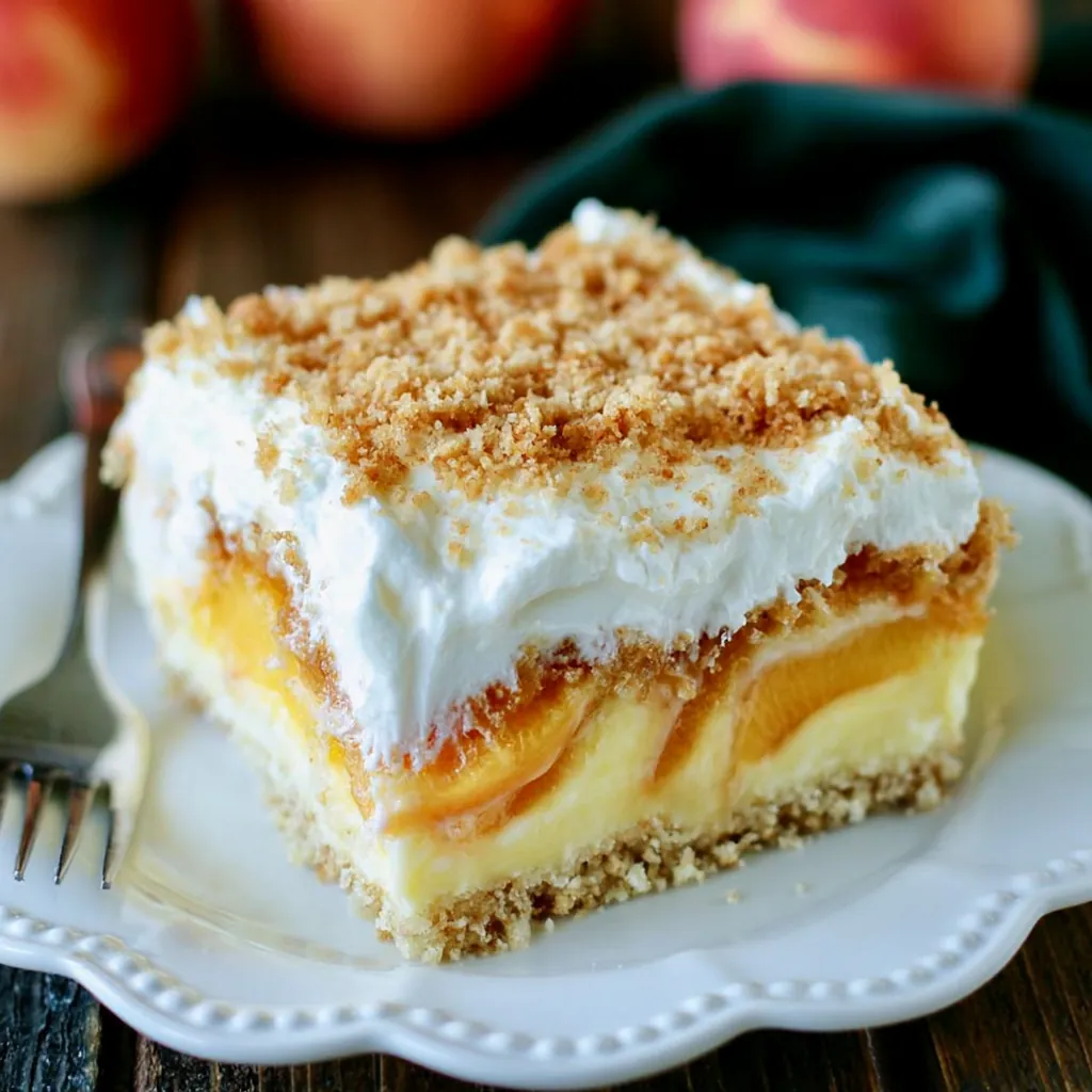 No-Bake Peach Yum Yum