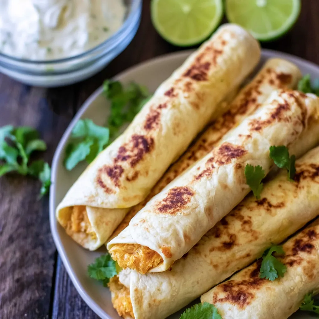 Oven Baked Chicken Taquitos Recipe for an Easy Crispy Dinner 4 Oven Baked Chicken Taquitos
