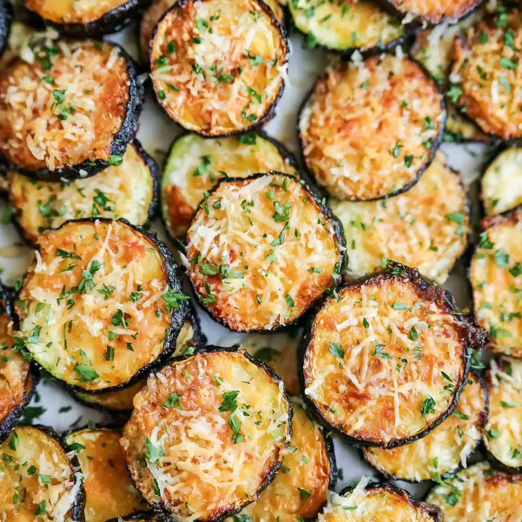 Parmesan Baked Zucchini Chips
