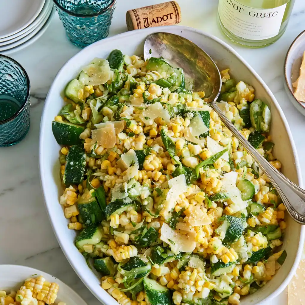 Parmesan Zucchini Corn