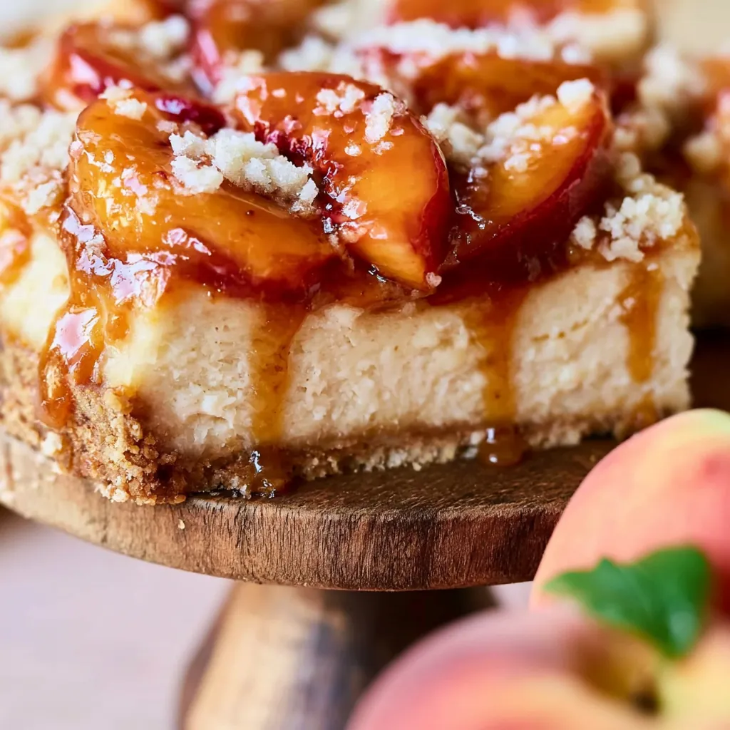 Peach Cobbler Cheesecake