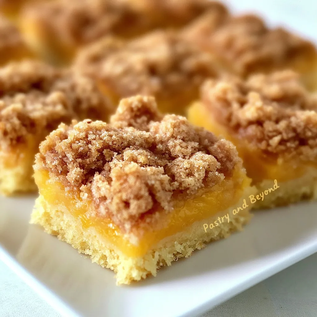 Peach Crumble Bars