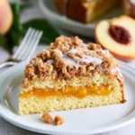 Peach Crumble Coffee Cake