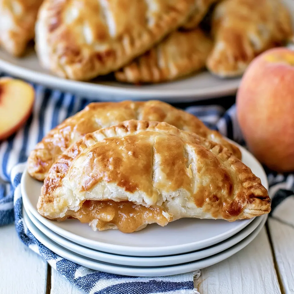 Peach Hand Pies: Easy Baked Mini Pies with Sweet Glaze 4 Peach Hand Pies