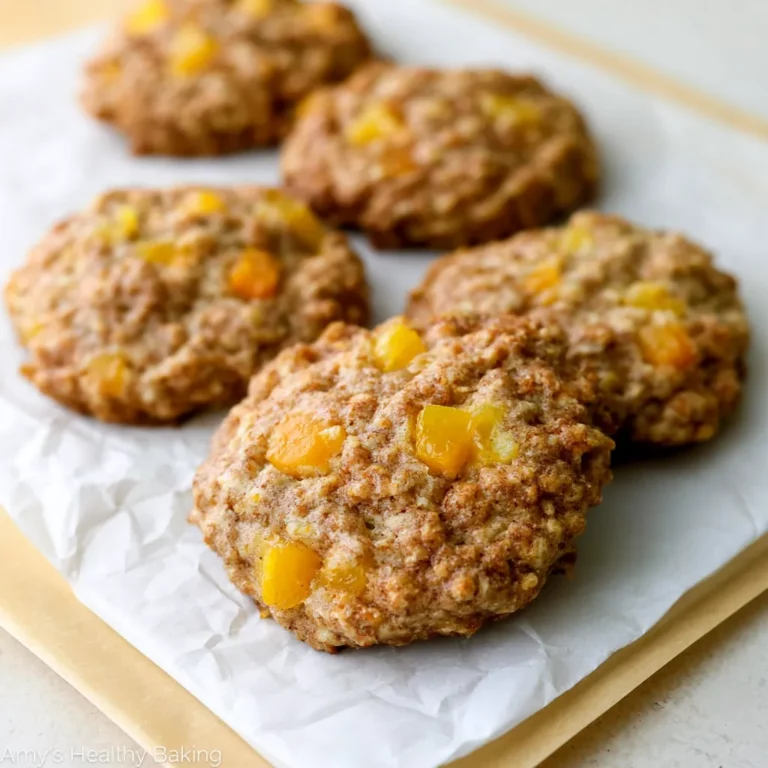 Peach Oatmeal Breakfast Cookies1 Peach Oatmeal Breakfast Cookies: Soft, Healthy, and Easy