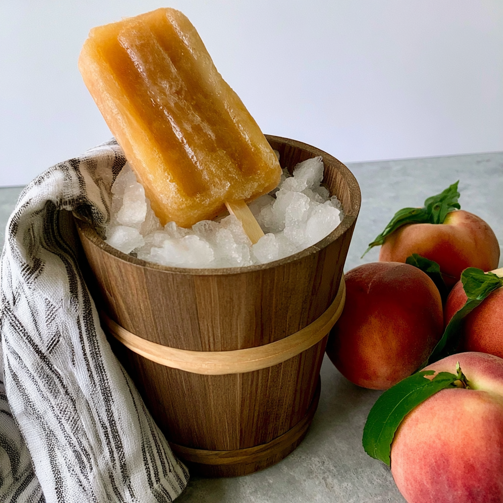 Peaches and Cream Popsicles