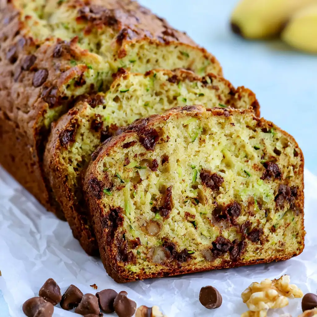 Plant-Based Banana Zucchini Bread