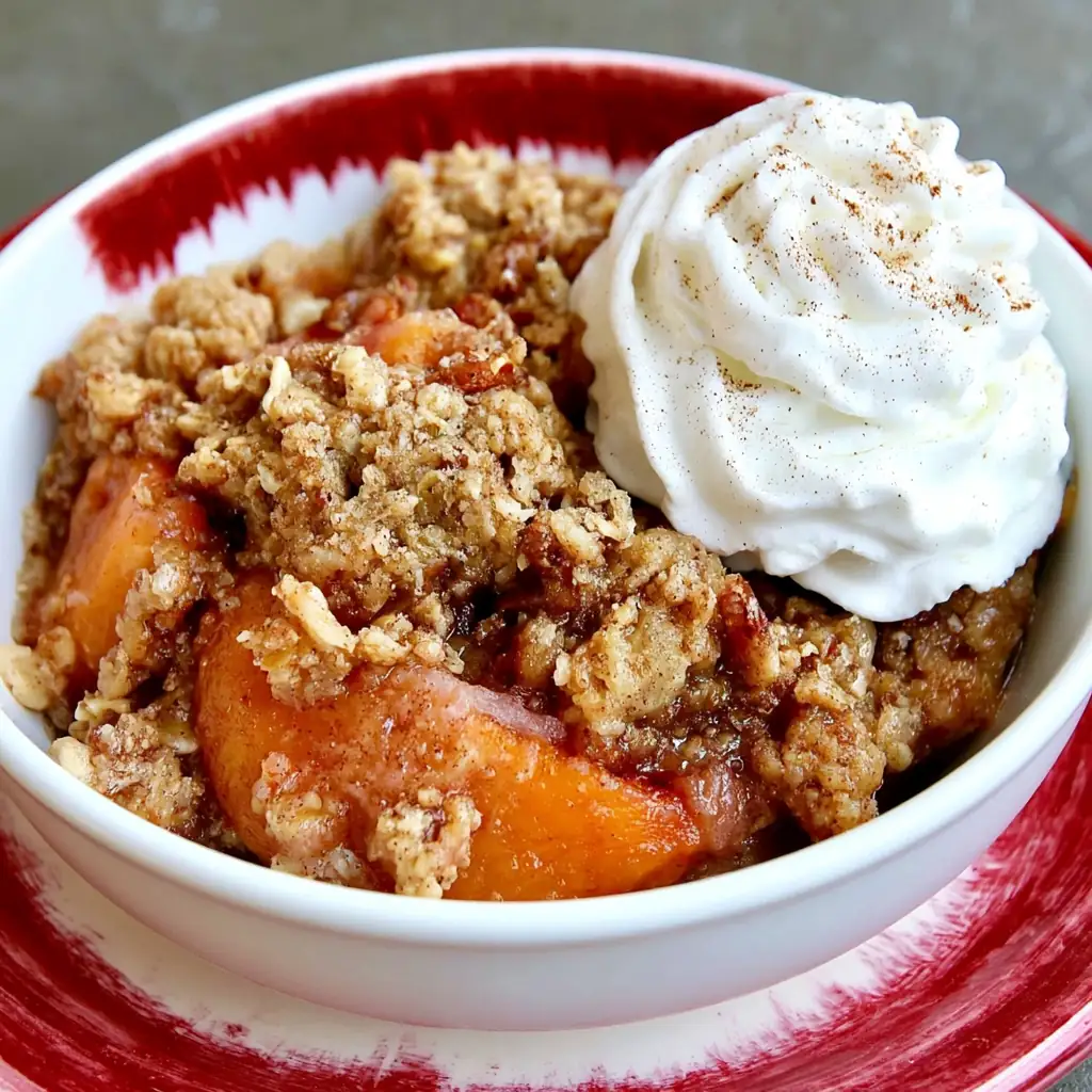 Slow Cooker Peach Bake