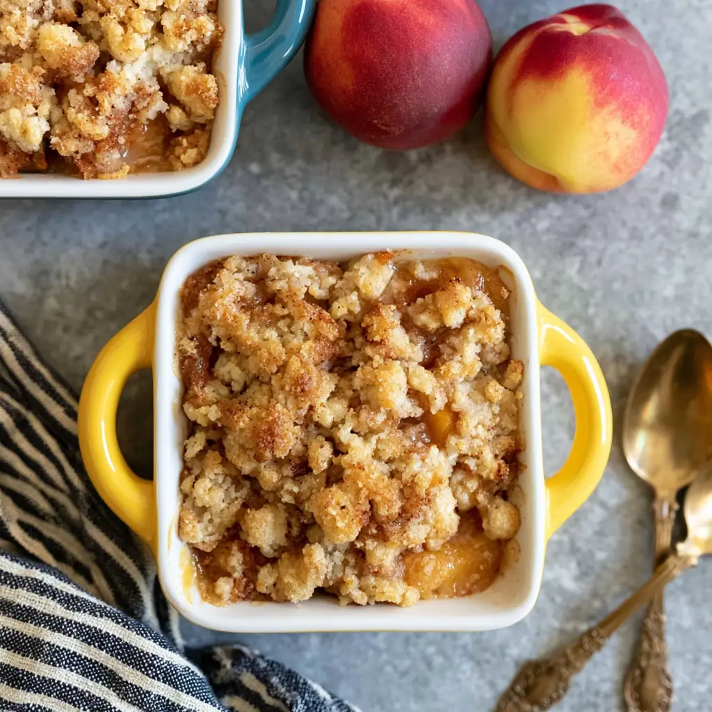 Small Batch Peach Cobbler: Easy Homemade Dessert for Two 4 Small Batch Peach Cobbler