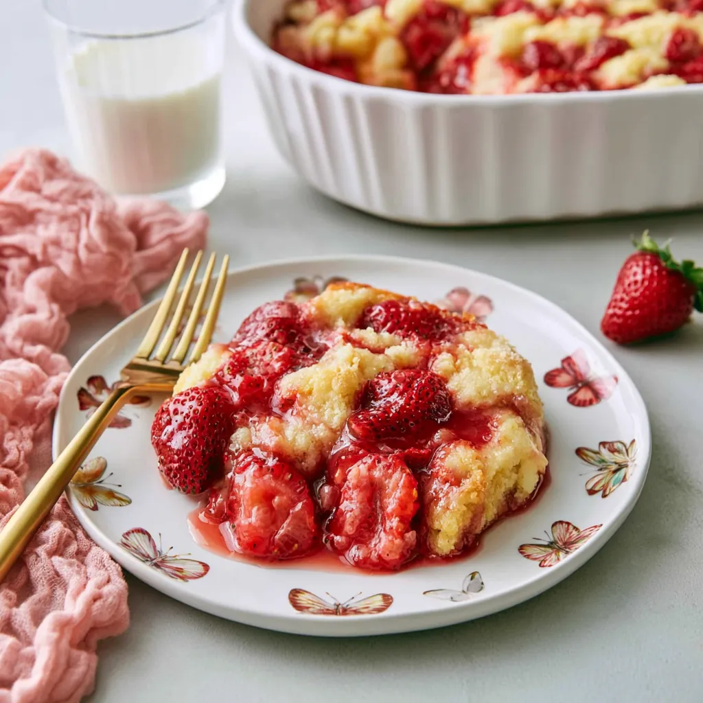 Strawberry Cobbler: Easy Homemade Summer Dessert Recipe 4 Strawberry Cobbler