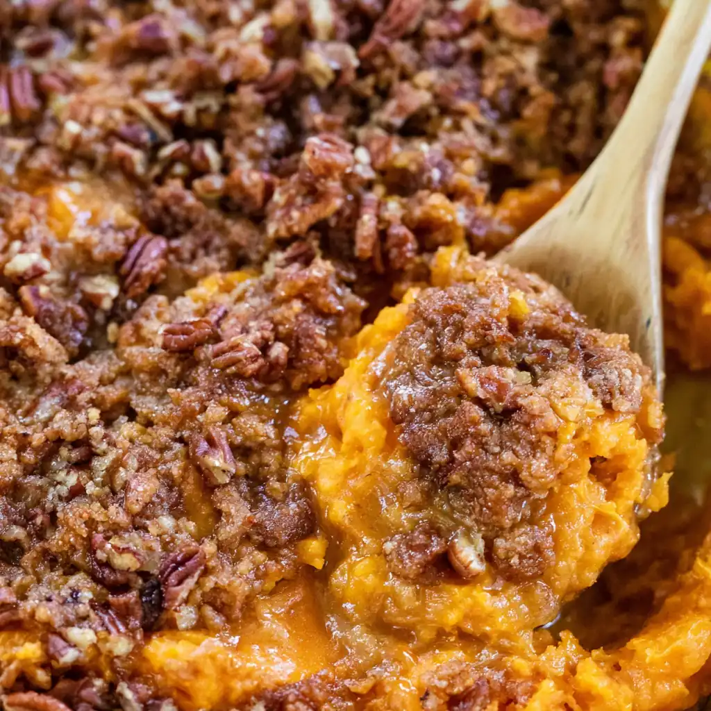 Sweet Potato Casserole: Amazing Holiday Favorite with Pecan Topping 4 Sweet Potato Casserole