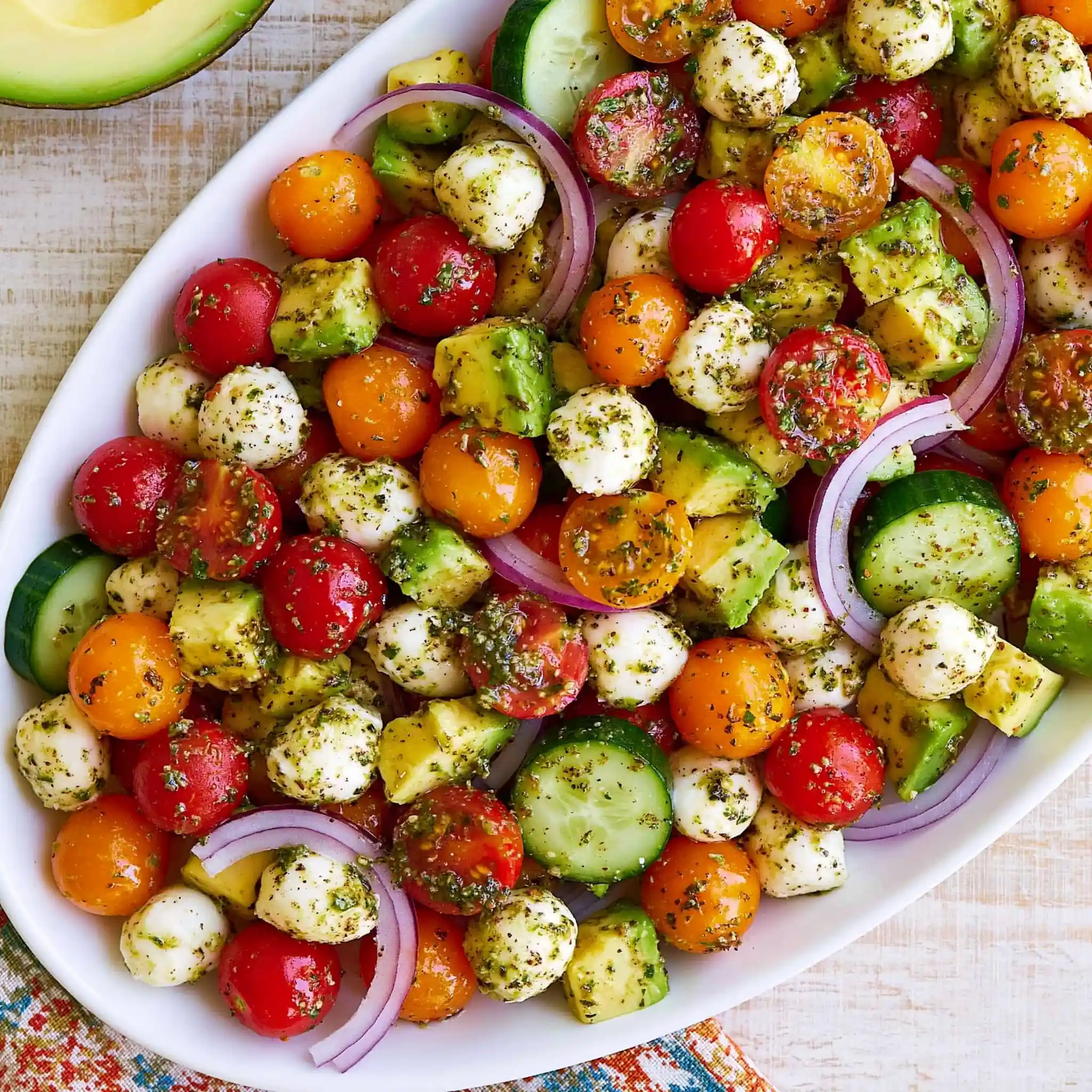 Tomato Cucumber Avocado Salad