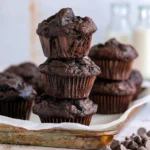 Vegan double chocolate muffins