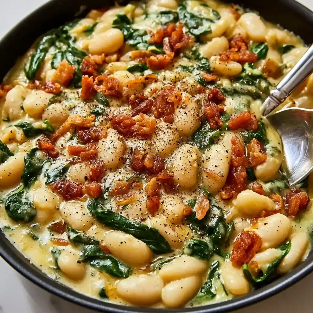 White Bean & Spinach Skillet: A Simple Vegetarian Dinner Skillet 4 White Bean & Spinach Skillet