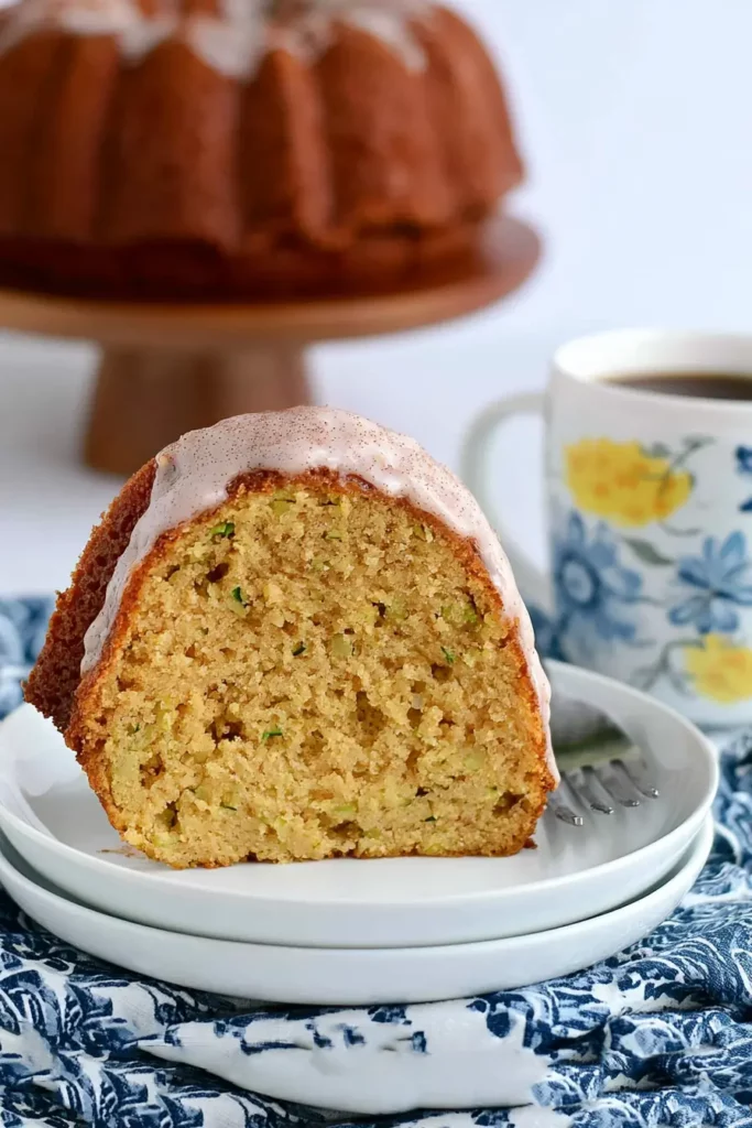 Zucchini Bundt Cake with Cinnamon Glaze 4 Zucchini Bundt Cake