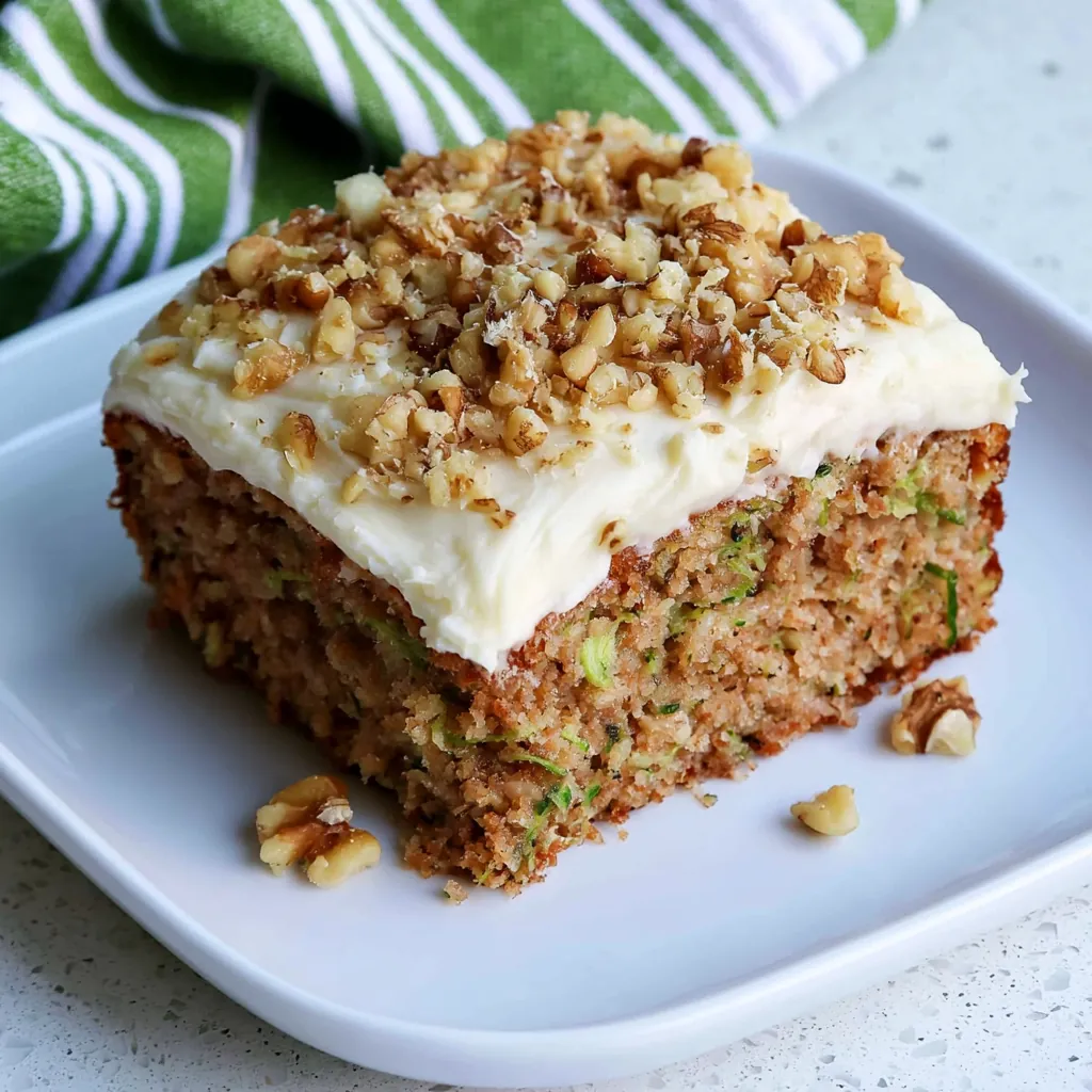 Zucchini Cake with Walnuts